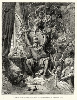 463px-Gustave_Doré_-_Miguel_de_Cervantes_-_Don_Quixote_-_Part_1_-_Chapter_1_-_Plate_1_%22A_world_of_disorderly_notions,_picked_out_of_his_books,_crowded_into_his_imagination%22